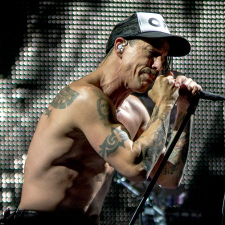 Anthony Kiedis performing with Red Hot Chile Peppers at Verizon Arena, Washington, D.C.