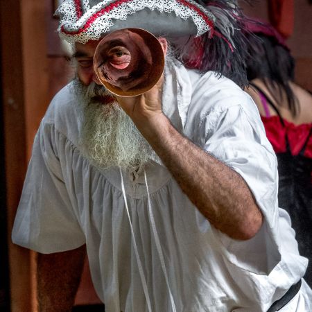 Man as pirate for Maryland Renaissance Festival in Brownsville, Maryland.